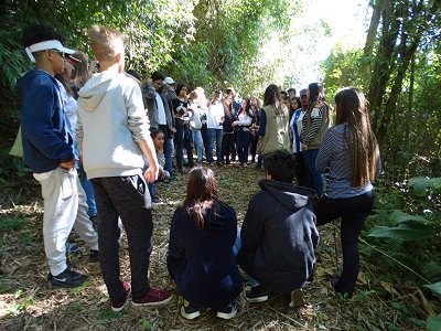 Estudantes da E.E.B João Romário Jaragua do sul